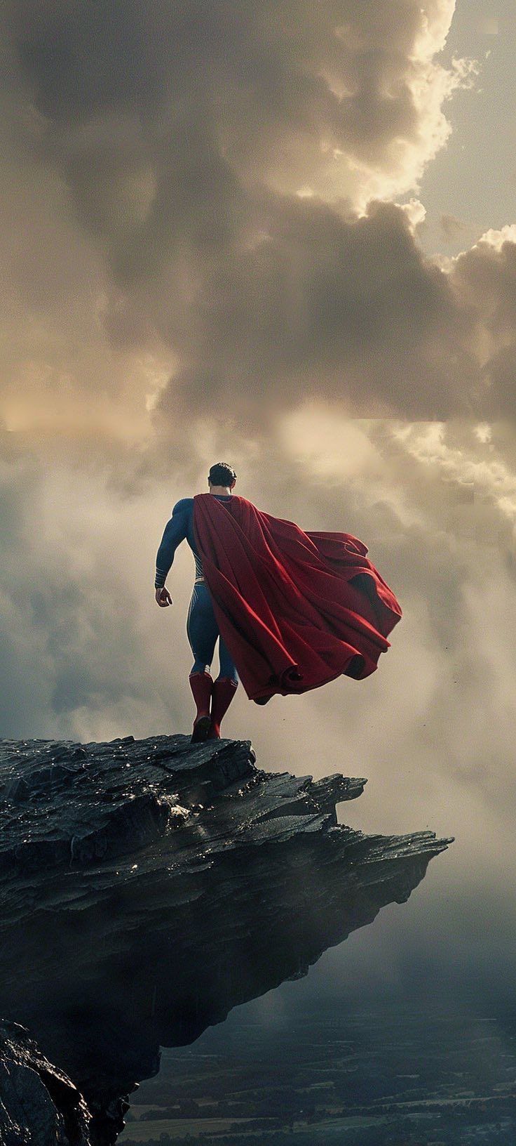 Superman – Edge of the World - Movies/Shows metal wall art plate