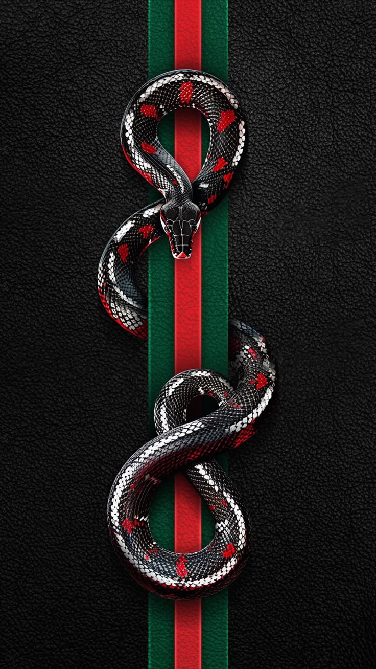 Gucci – Obsidian Serpent - Luxury metal wall art plate