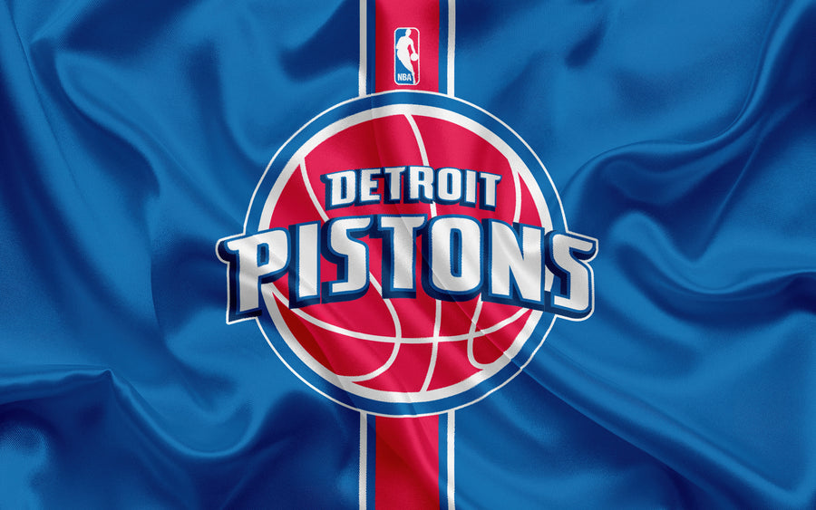 Detroit Basketball – Satin Emblem - Sport metal wall art plate