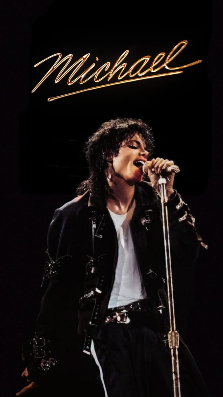 Michael Jackson – Live Signature - Celebrities metal wall art plate