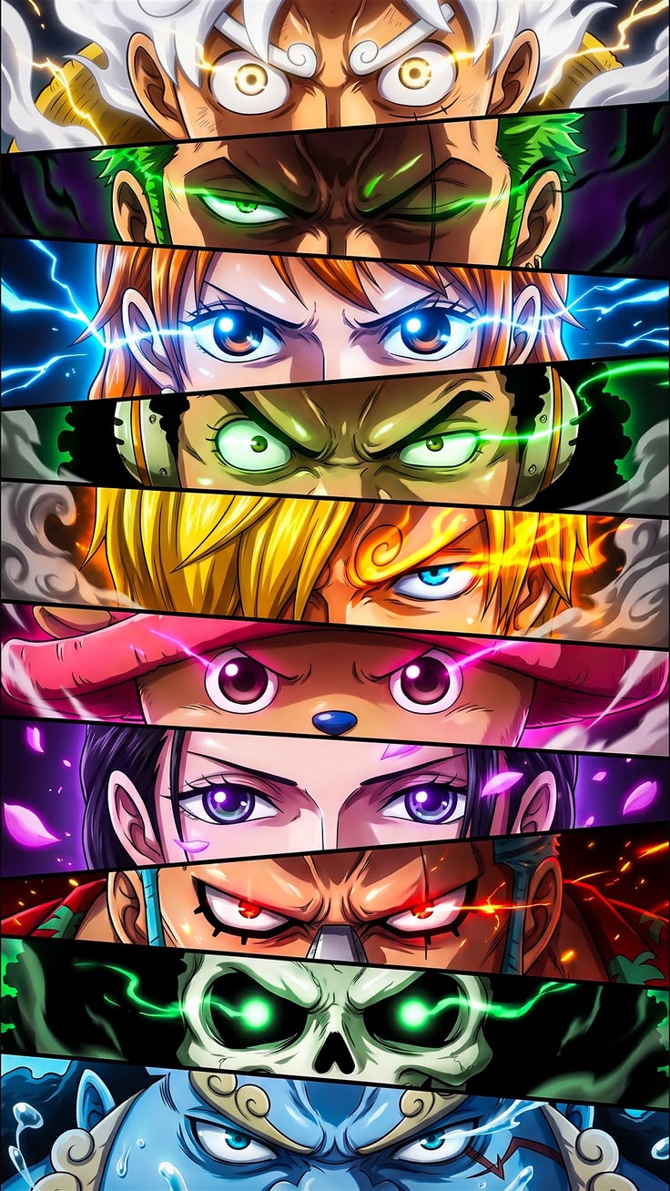Strawhats – Battle Gaze - Anime metal wall art plate