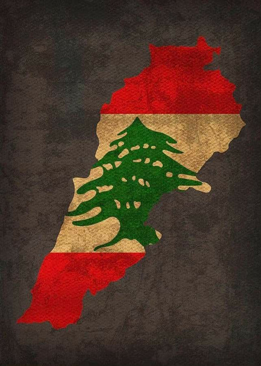 Lebanon – Shaped by Pride - World metal wall art plate