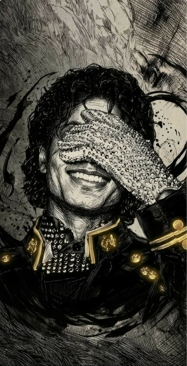 Billie Jean – Inked Icon - Celebrities metal wall art plate