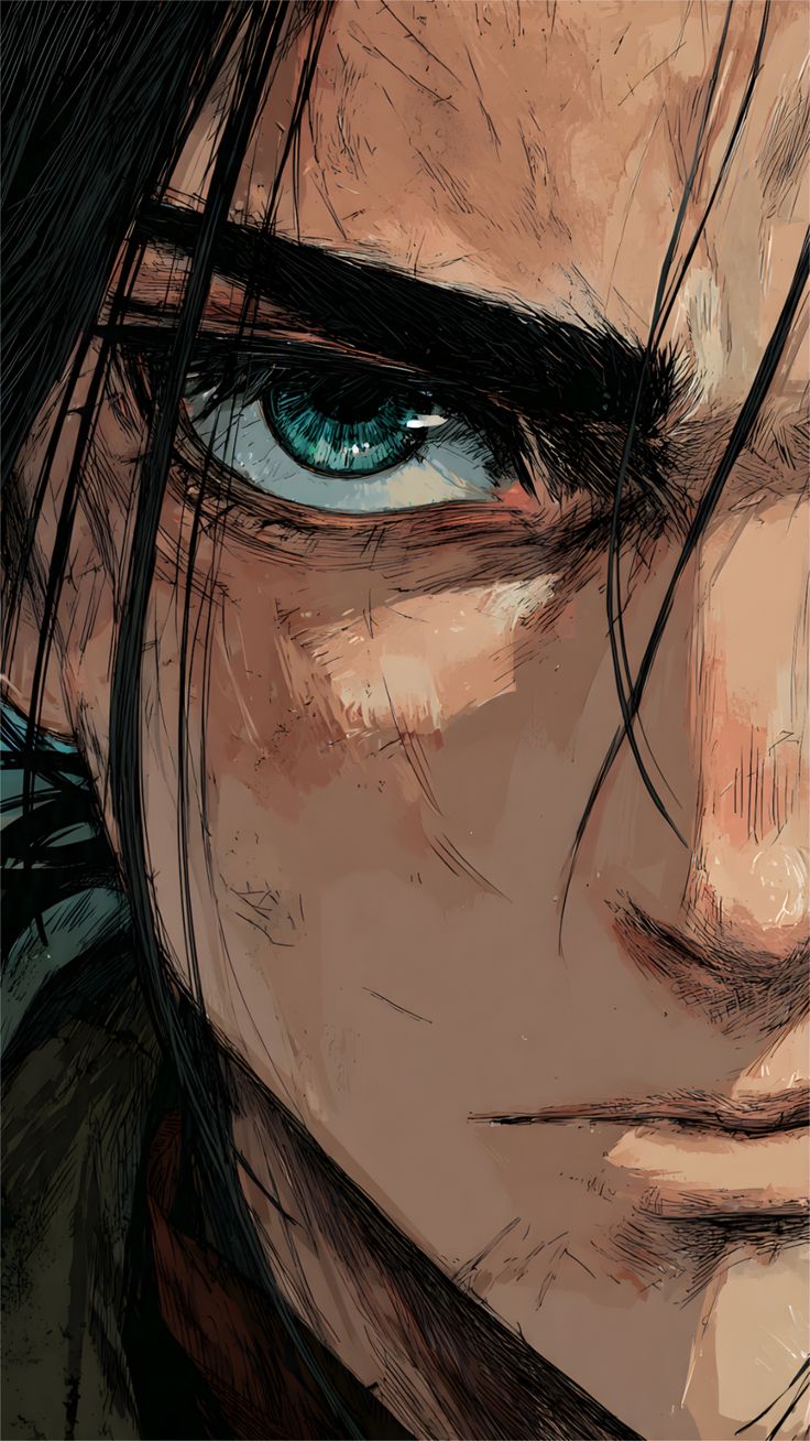 Eren Yeager Titan Eye - Anime metal wall art plate