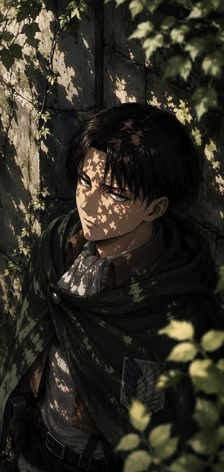 Levi Ackerman Quiet Shadow - Anime metal wall art plate