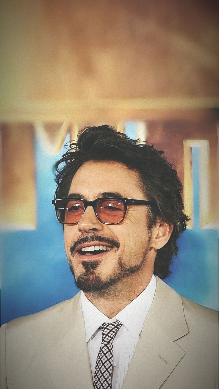 Robert Downey Jr. – Vintage Portrait - Celebrities metal wall art plate