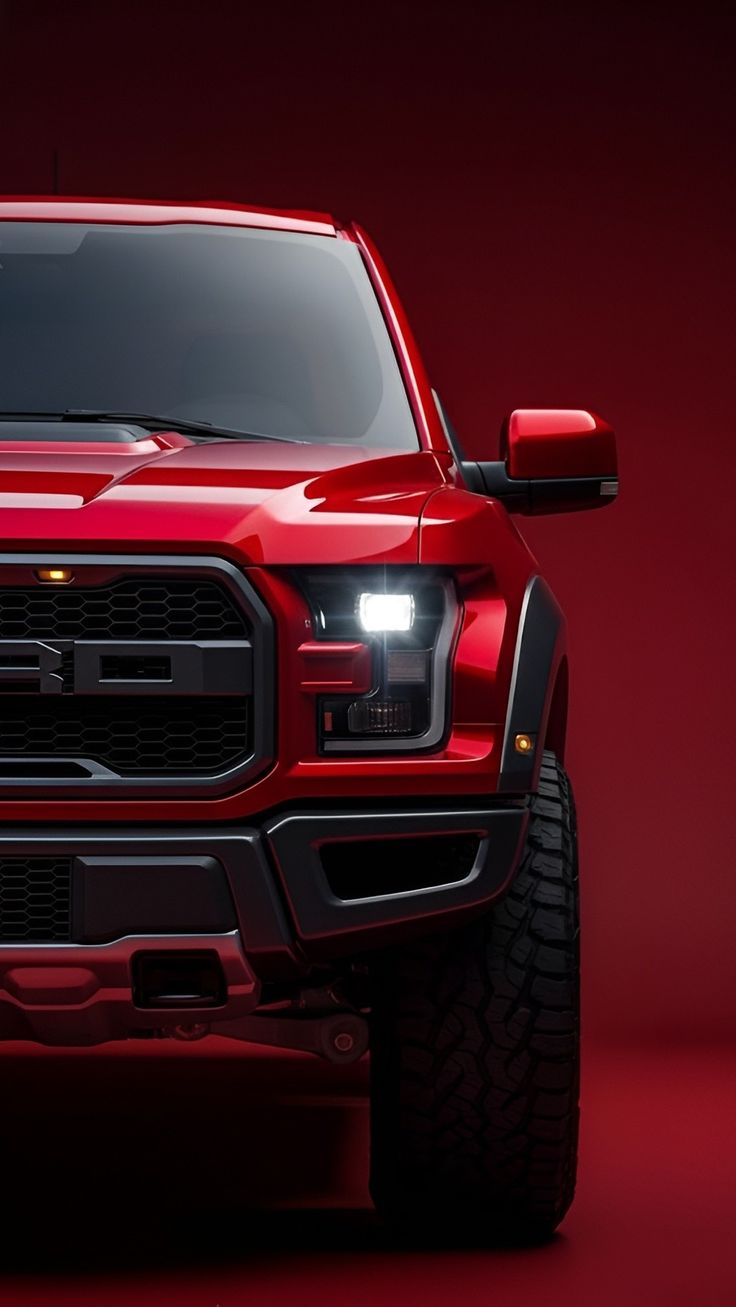 Ford Raptor – Red Authority - Automotive metal wall art plate