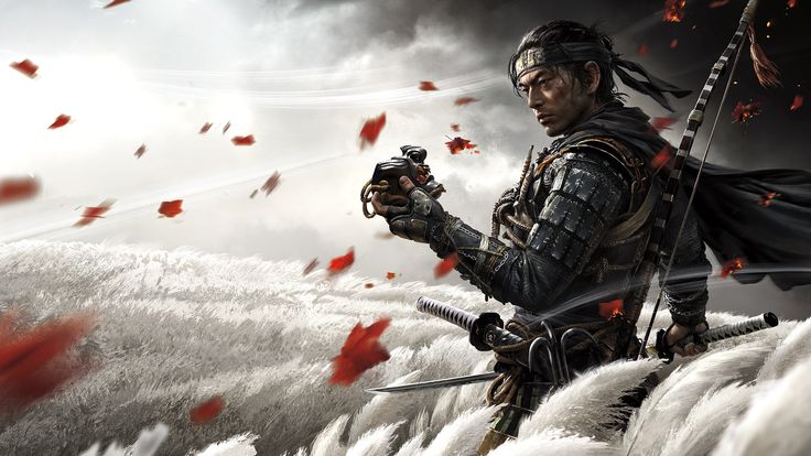 Ghost of Tsushima – Red Maple Resolve - Gaming metal wall art plate