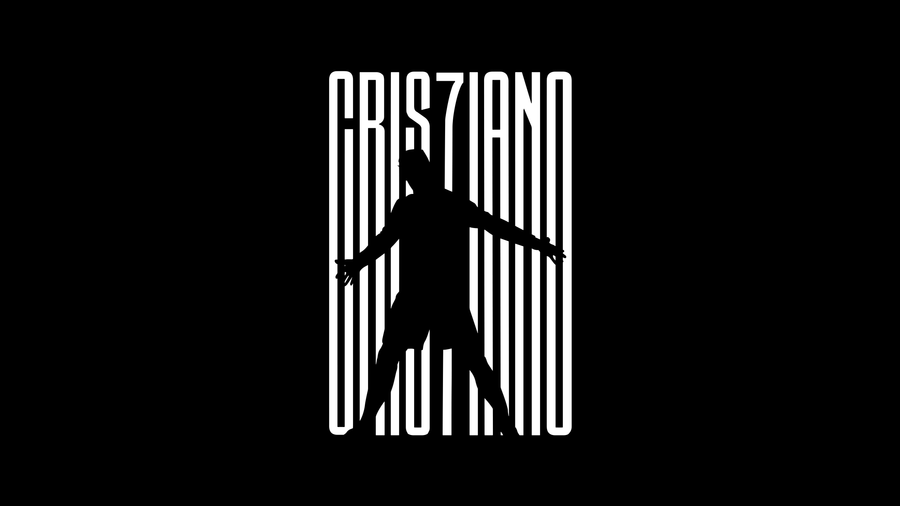 Football No. 7 – Monochrome Silhouette - Sport metal wall art plate