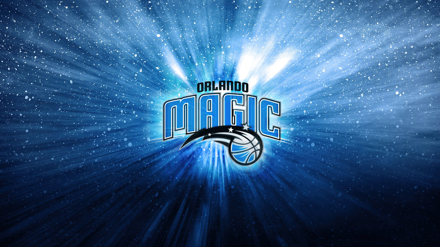 Orlando Basketball – Blue Burst - Sport metal wall art plate