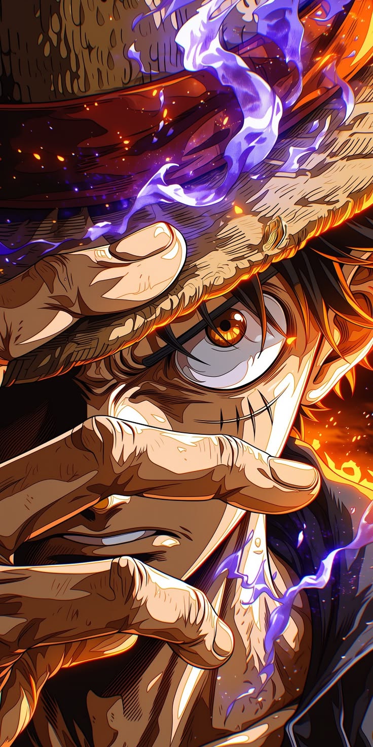Monkey D. Luffy – Conqueror's Haki - Anime metal wall art plate