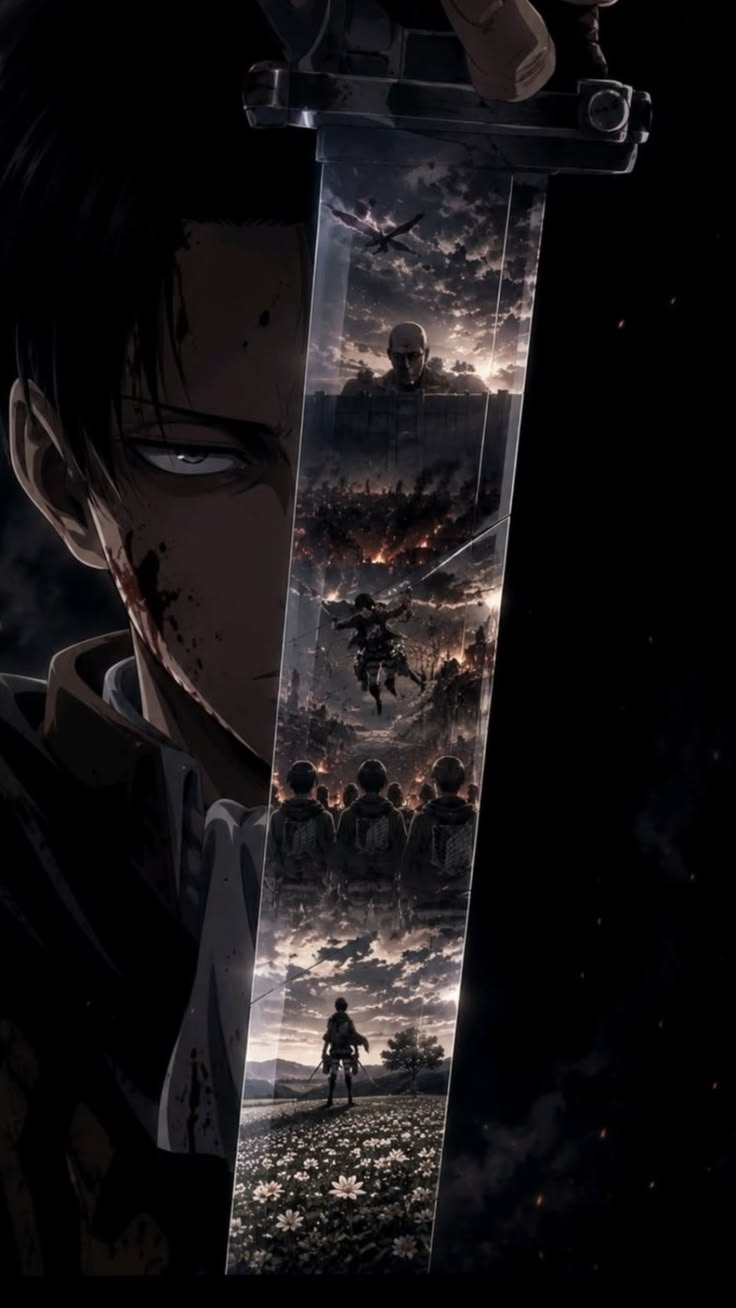 Attack on Titan Blade Memories - Anime metal wall art plate