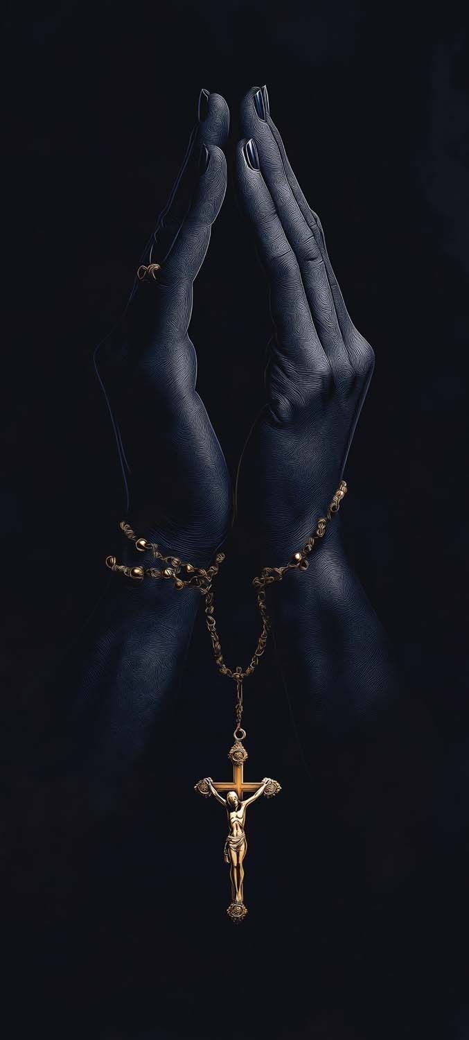 Prayer in the Darkness - Christianity metal wall art plate
