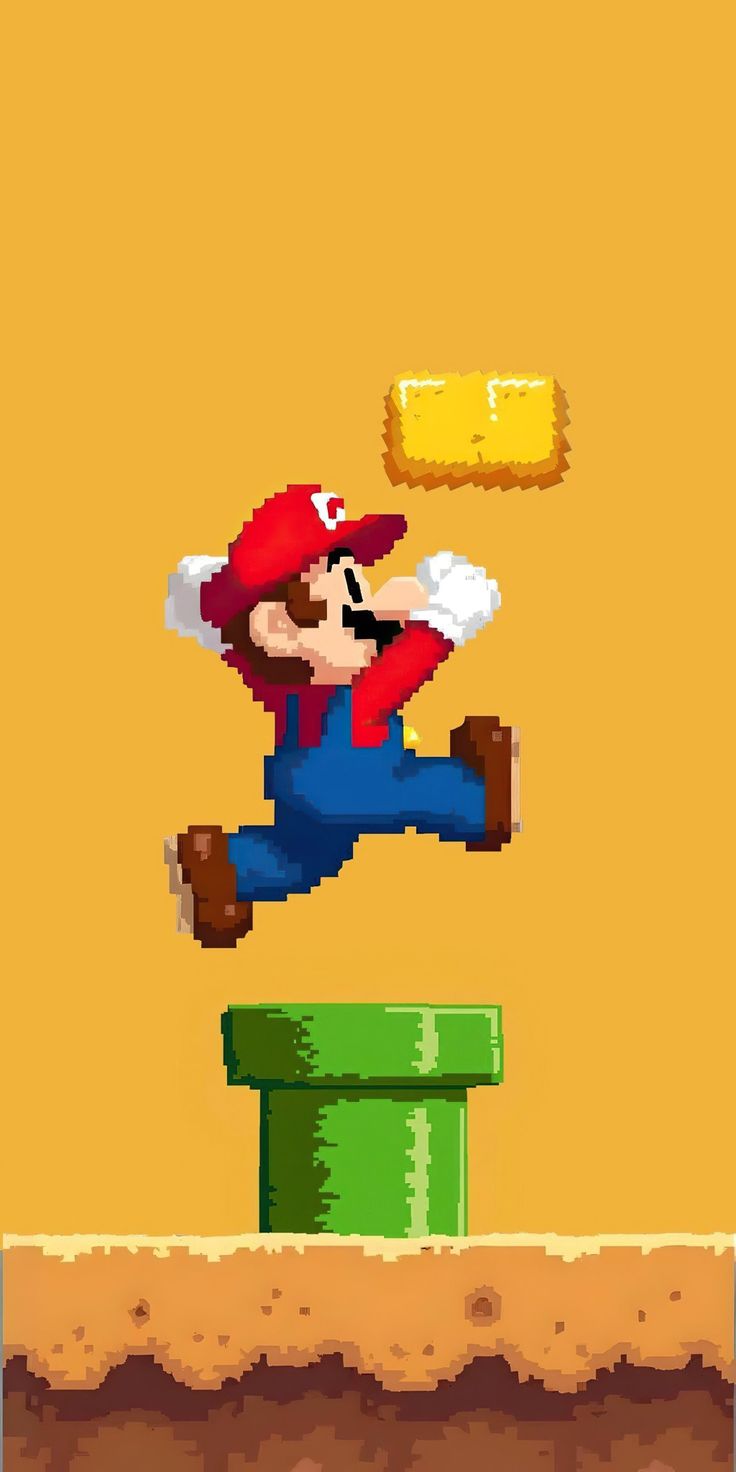 Super Mario – Golden Block Jump - Gaming metal wall art plate