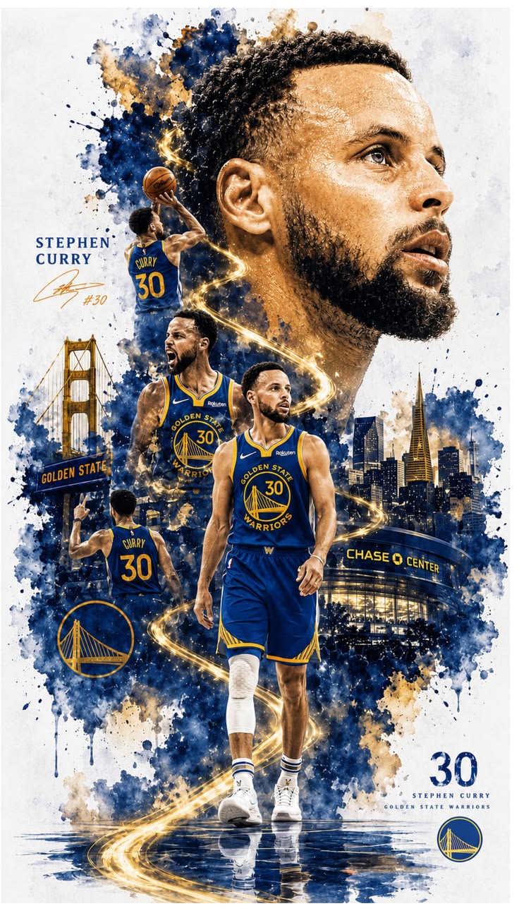 Stephen Curry - Sport metal wall art plate