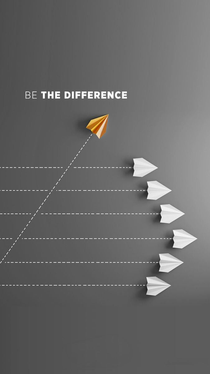Be the Difference - Quotes metal wall art plate