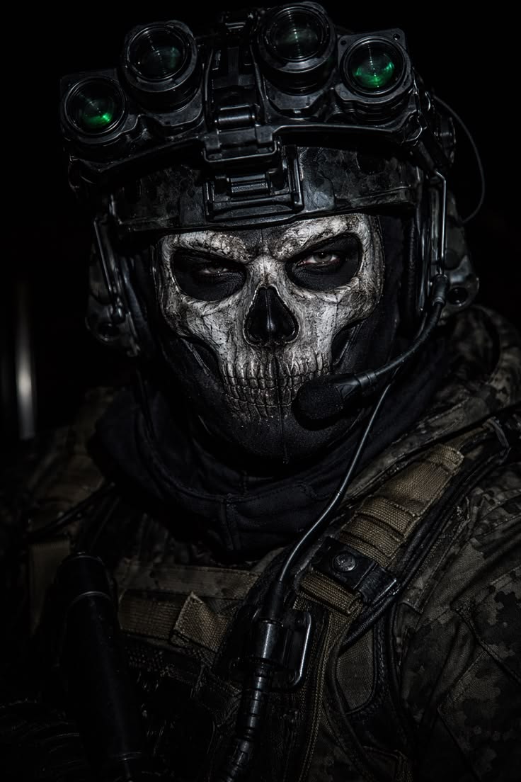 Call of Duty – Ghost Night Ops - Gaming metal wall art plate