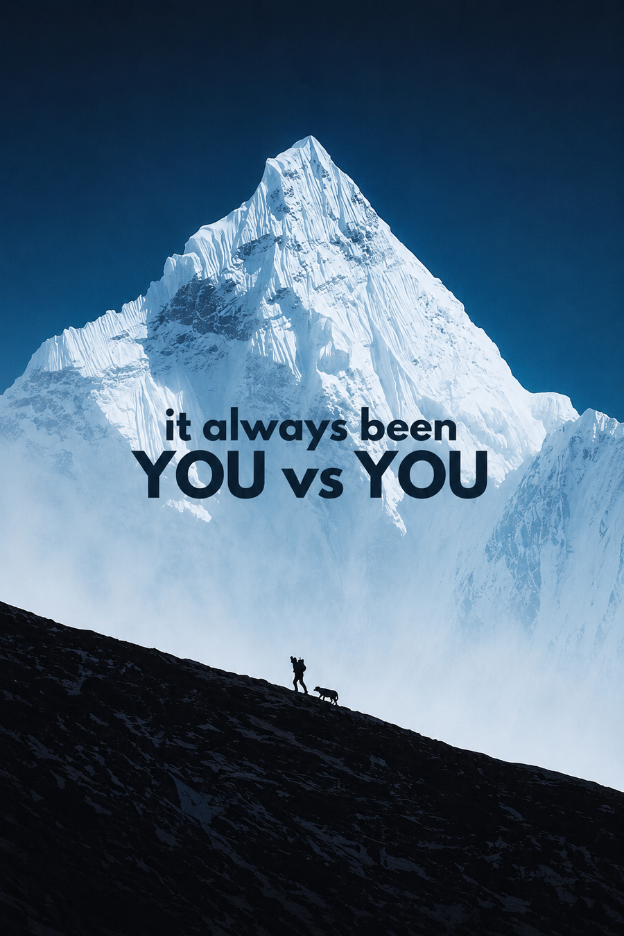 You vs You - Quotes metal wall art plate