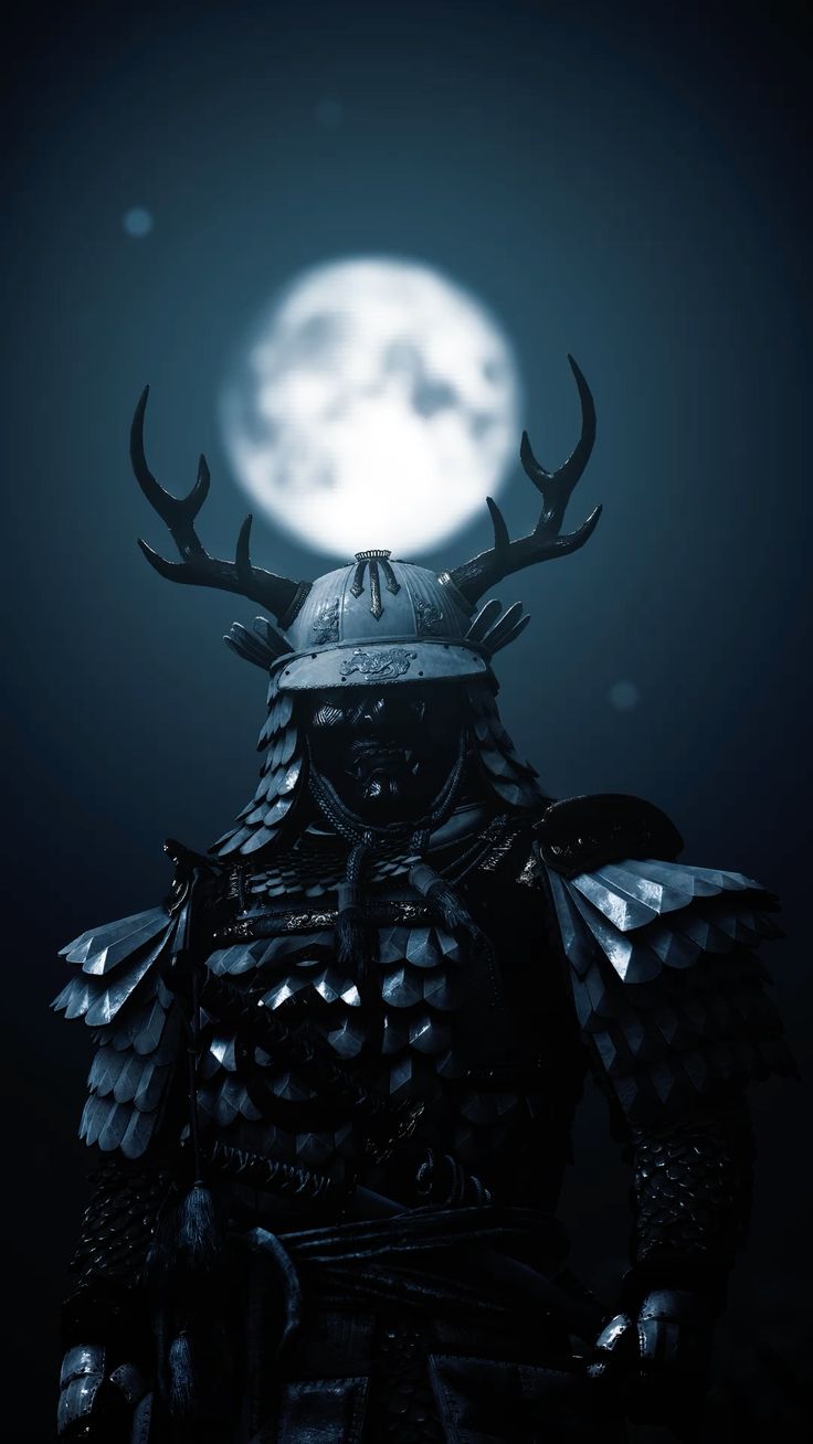 Ghost of Tsushima – Moonlit Samurai - Gaming metal wall art plate