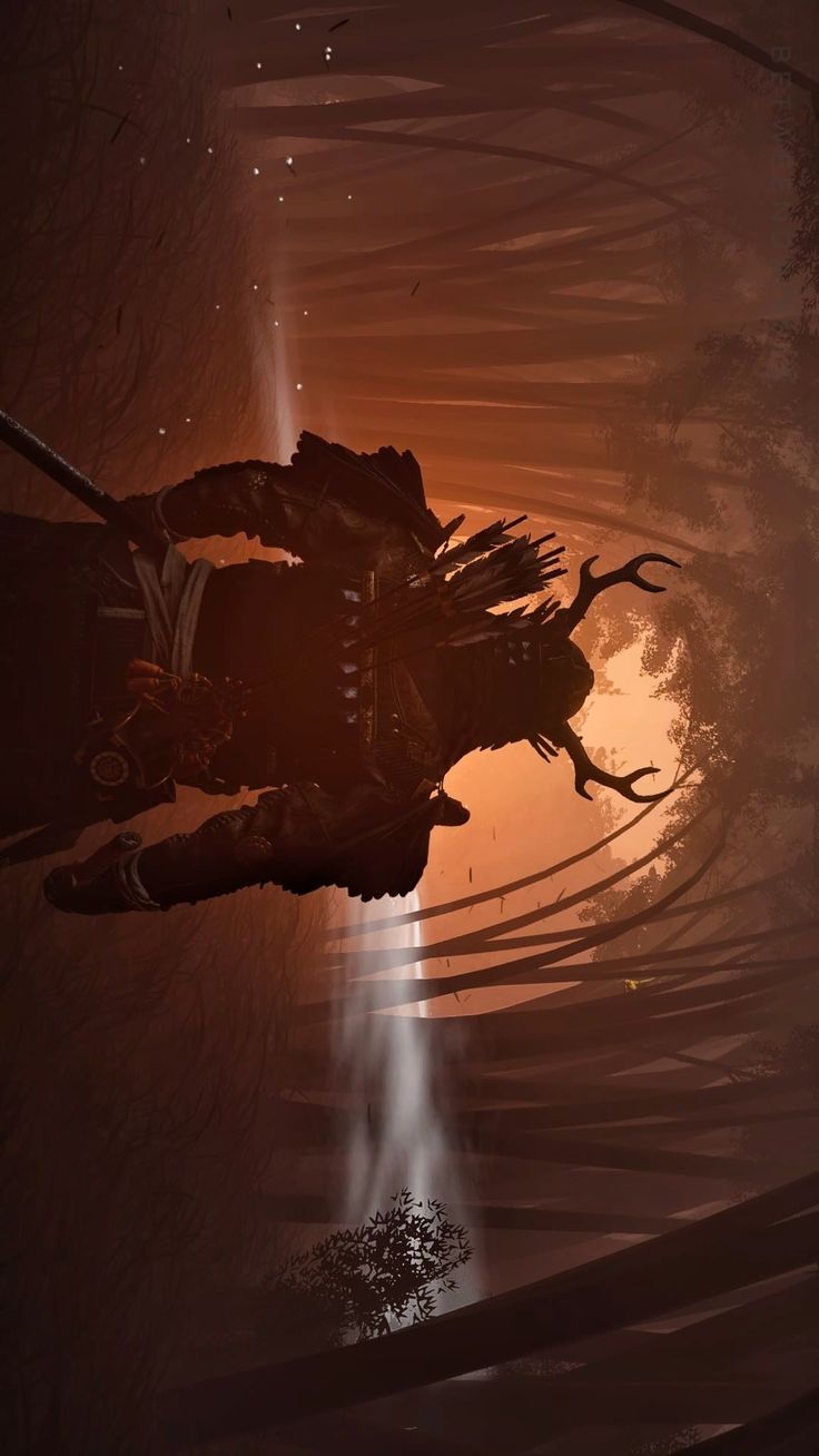 Ghost of Tsushima – Forest Hunter - Gaming metal wall art plate