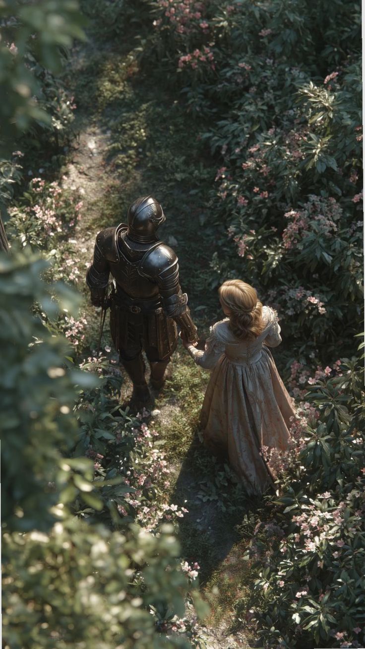 Through the Hidden Garden - Fantasy metal wall art plate
