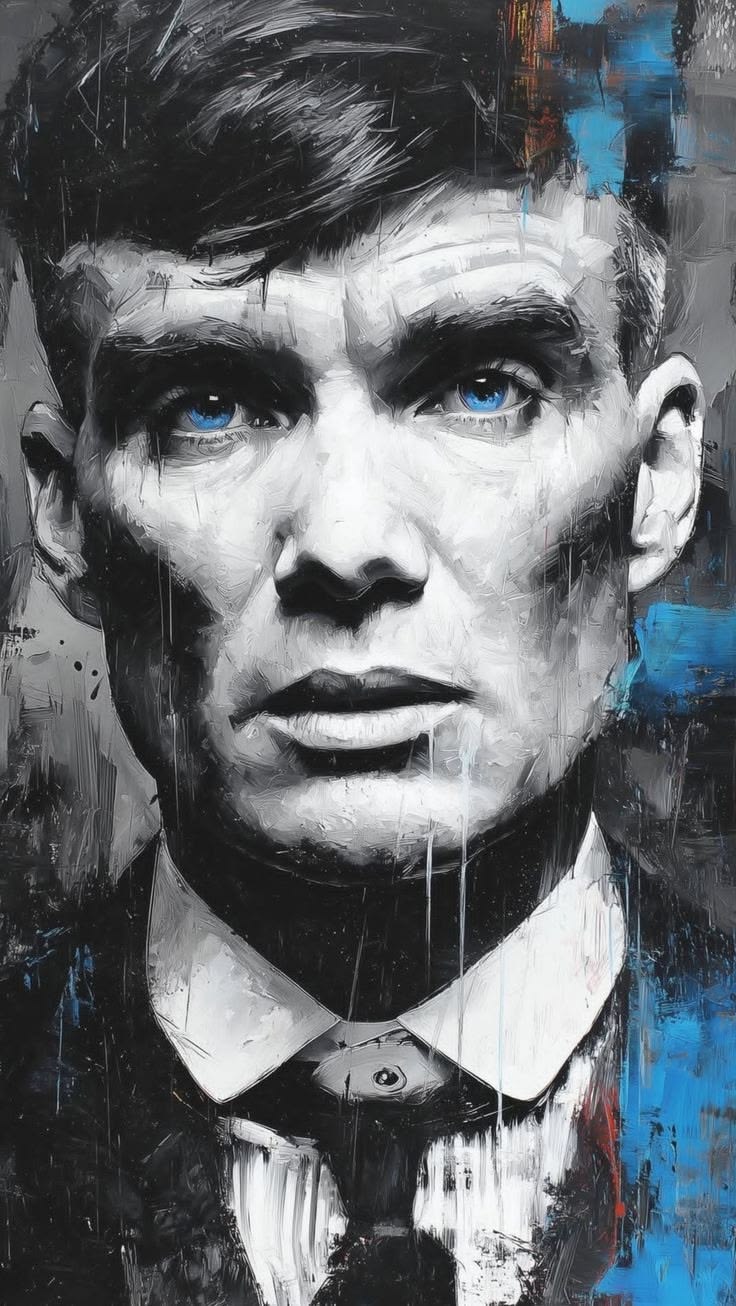 Peaky Blinders – Blue Gaze - Movies/Shows metal wall art plate