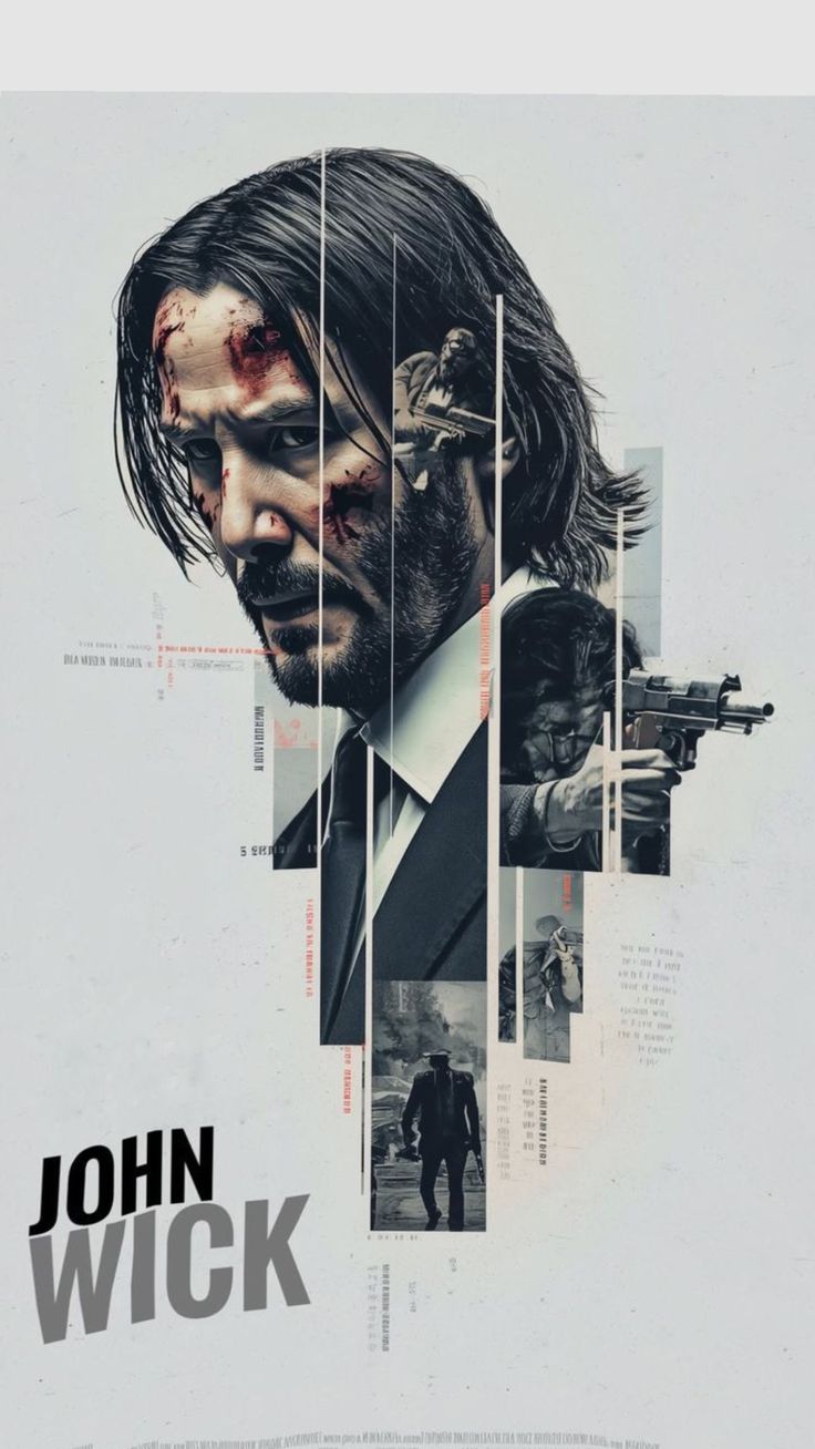 John Wick – Fractured Resolve - Movies/Shows metal wall art plate