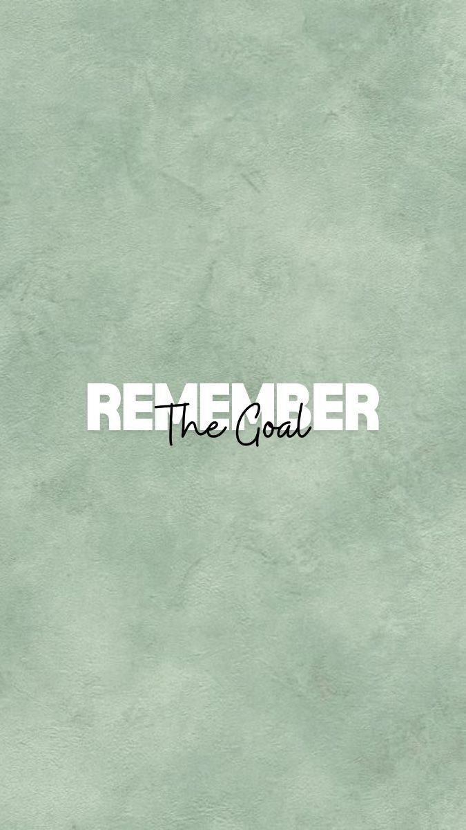 Remember the Goal - Quotes metal wall art plate