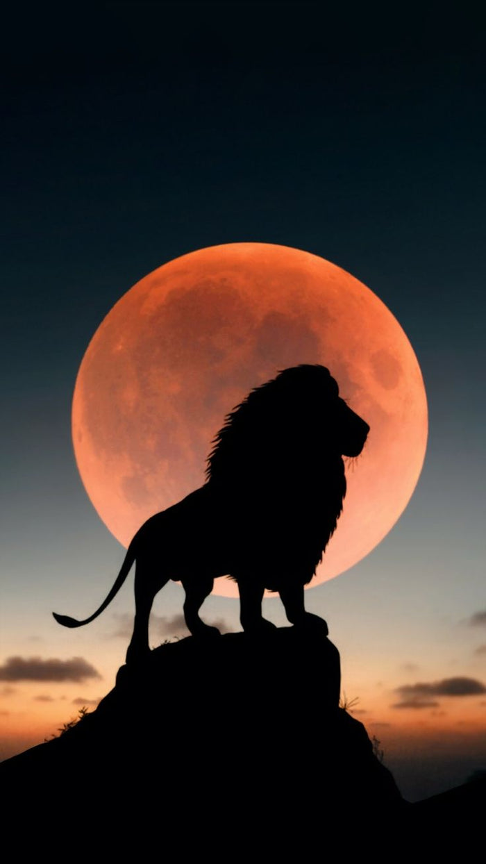 Lion Beneath the Blood Moon
