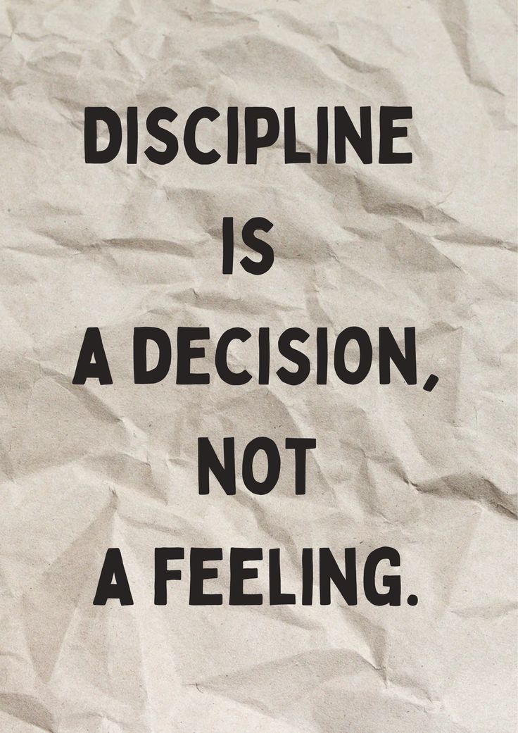 Discipline Is a Decision - Quotes metal wall art plate