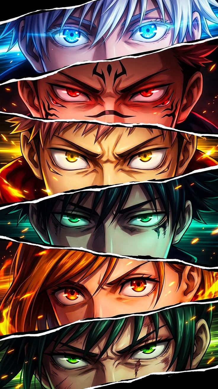 Jujutsu Kaisen – Eyes of Power - Anime metal wall art plate