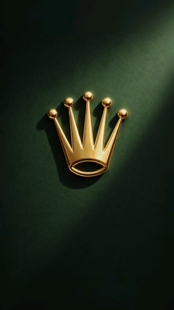 Rolex – Golden Crown - Luxury metal wall art plate