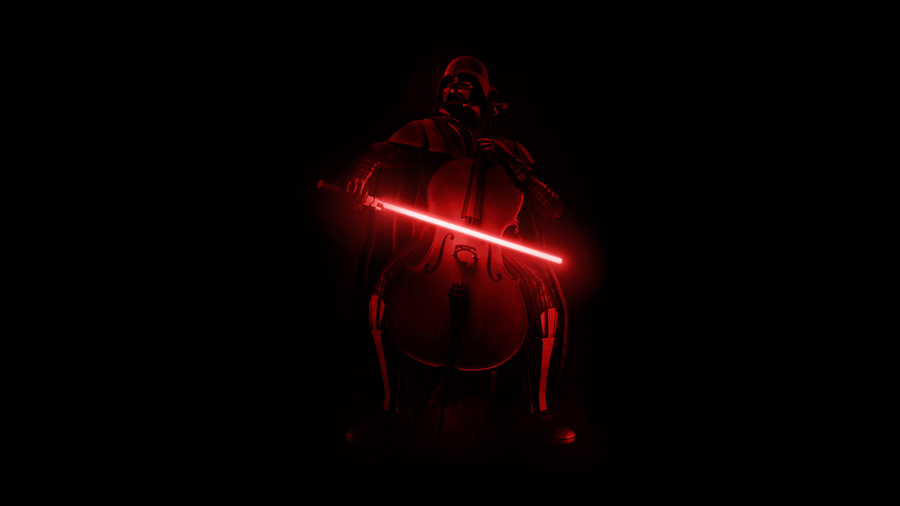 Red Blade - a masked figure lit only by the red blade in his hand, on a metal wall art plate